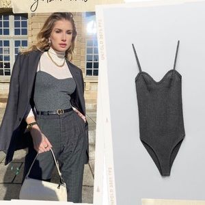 Zara ribbed bodysuit